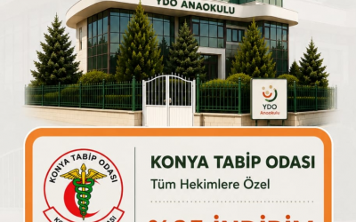 YDO ANAOKULU'ndan tüm hekimlere indirim. <br> Ayrıca Konya Tabip Odası üyelerine ek özel indirimler!