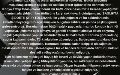 ŞİDDET TERÖRÜNE KARŞI HEP BİRLİKTE